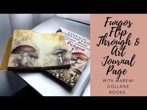 Fungos Flip Through & Art Journal Page #maremicollagebooks