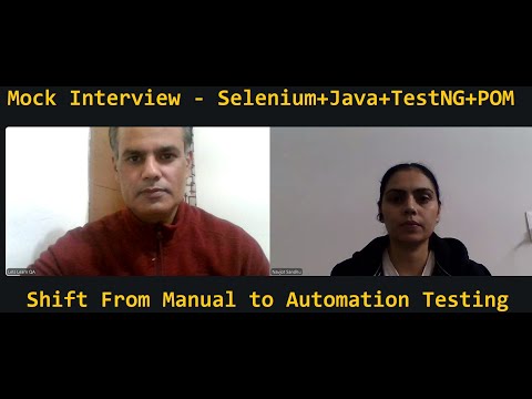 Mock Interview for Automation Testing (Selenium Java TestNG POM)