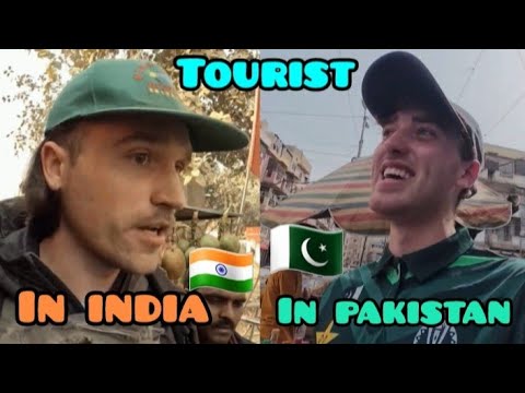 Foreign tourist in India 🇮🇳 and in Pakistan 🇵🇰  @SmallBrainedAmerican @Isaacexploress @LukeDamant 