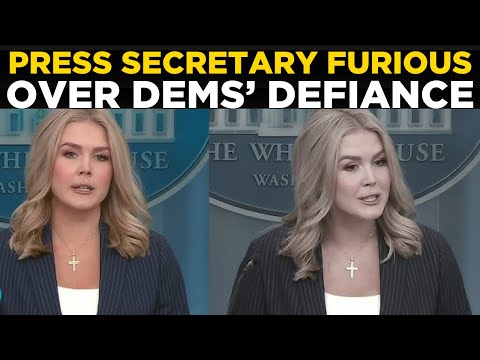 Karoline Leavitt LIVE: Trump Warns Democrats, ‘Defying Me is Punishable’ | US News | TRUMP