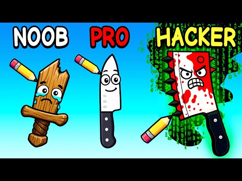 NOOB vs PRO vs GOD in Draw Knife