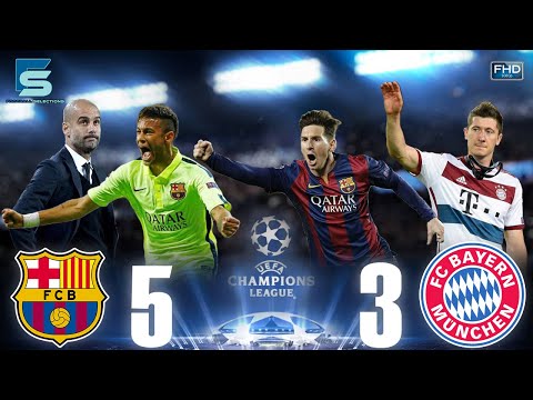 "يابابا يابابا يابابا"🤯🔥برشلونه (5×3) بايرن ~ ذهاب واياب ن.ن دورى الأبطال ~ جنون المعلقين 🎤~ FHD