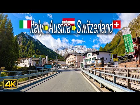 Driving Italy, Austria & Switzerland • A drive from St. Valentin auf der Haide to the Samnaun Valley