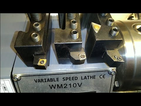 WM210V # 16 test of 3 cutters and inserts for external steel processing.