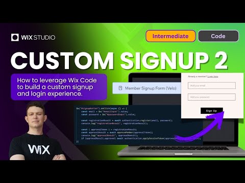 How To use Wix Code to Create a Custom Member Signup and Login Experience | Velo