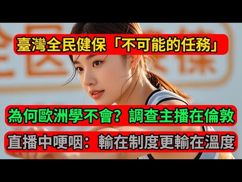 英國BBC深度調查：臺灣全民健保「不可能的任務」！為何歐洲學不會？調查主播在倫敦直播中哽咽：我們輸在制度更輸在溫度！