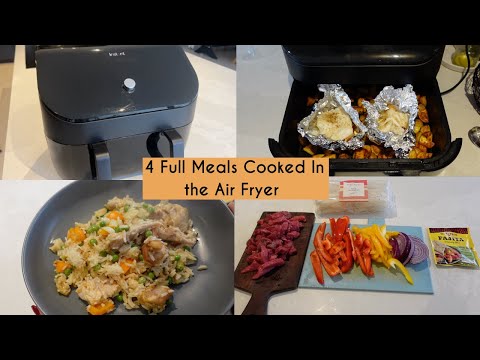 4 HEALTHY AIR FRYER MEALS - WHOLE FAMILY MEALS COOKED IN THE AIR FRYER | Kerry Whelpdale