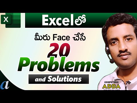 Solving 20 Real Life Problems in Excel Telugu ||  Computersadda.com