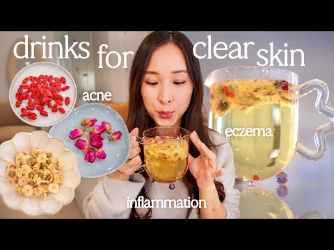 My 3 go-to drinks for clear skin *calms acne + eczema*