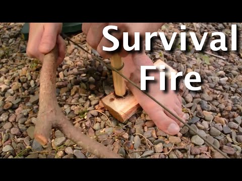 How To Make Survival Fire With A Bow Drill