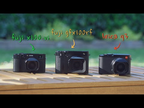 The Battle of Premium Fixed Lens Cameras | Fujifilm x100vi, GFX100RF and Leica Q3