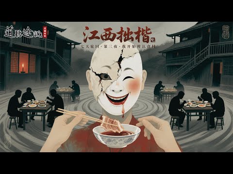 【民间故事：饿傀村】参加山村婚礼，发现全村都在吃同一种肉——而我保留了每次宴席的记忆｜道听途说#中式恐怖 #时间循环 #民间怪谈#傩戏 #恐怖婚礼