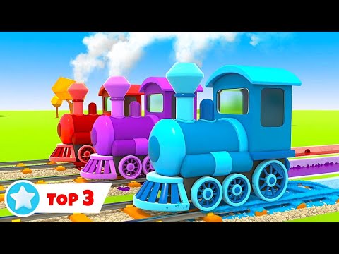 🚂🚗 Helfer-Autos & bunte Züge – Spannende Lernabenteuer für Kinder! 🎨