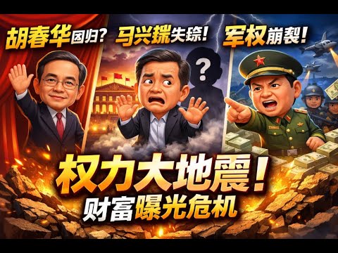 🔥 權力末日倒數計時：胡春華回歸？馬興瑞「消失」？軍權裂縫與財富曝光的致命風暴！
