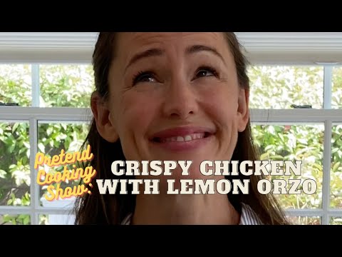 Pretend Cooking Show: Crispy Chicken with Lemon Orzo