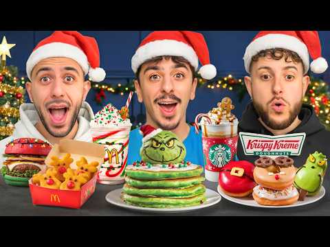 I Ate ONLY Holiday Fast Food Items For 24 Hours!
