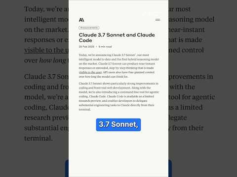 Claude 3.7 Sonnet: The Ultimate AI Coding Powerhouse!