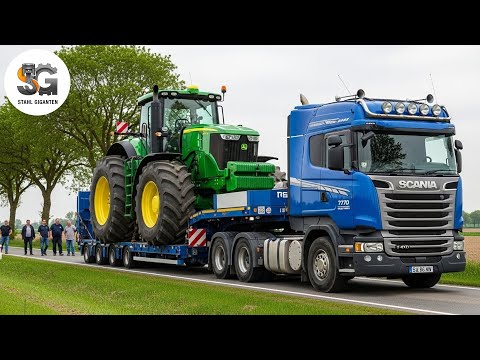 85 GIGANTIC AGRICULTURE MACHINES | HEAVY TRANSPORT AND WOOD REAL POWER!