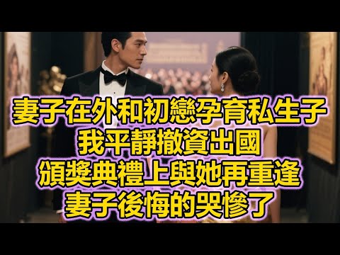 妻子在外和初戀孕育私生子，我平靜撤資出國，頒獎典禮上與她再重逢，妻子後悔的哭慘了