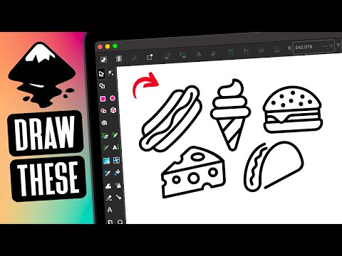 Inkscape Beginner Tutorial: Iconic Stroke Drawings