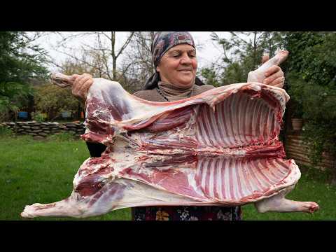 Cooking a Whole Lamb in the Rain | Cozy Spring Village Life 🌿🌧️🍖