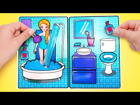 DIY Ball for Paper Doll Elsa! ❄️ Dress-Up, Crafts & a Prince?! 👑