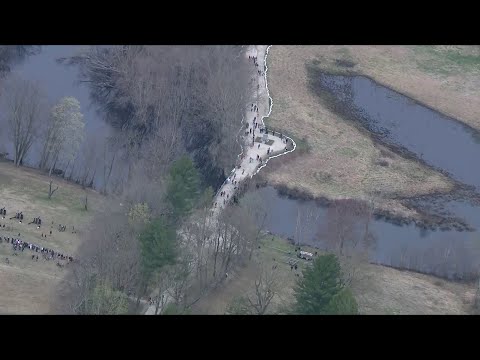 Majestic scene as thousands gather to mark start of American Revolution