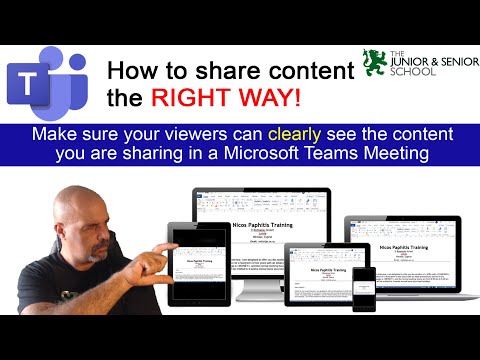 Teams Meetings, share content the RIGHT WAY!