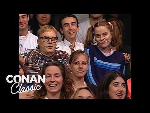 Andy's Little Sister Featuring Amy Poehler & Andy Daly | Late Night with Conan O’Brien