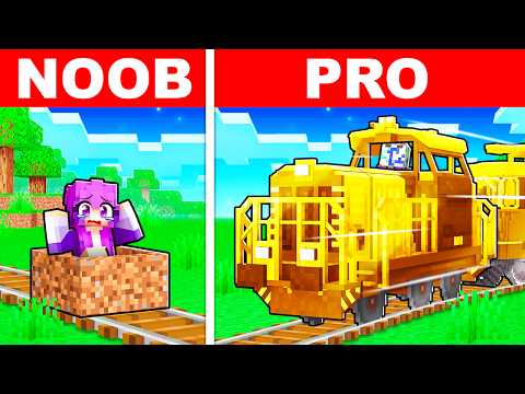 WORKING TRAIN Build Challenge in Minecraft!