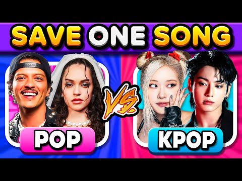 Pop vs kpop : save one song (Hard edition) 🎶| music quiz 2025
