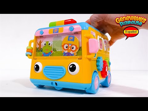 Video de aprendizaje para niños pequeños y bebés: ¡autobús escolar y casa en el árbol de Pororo!