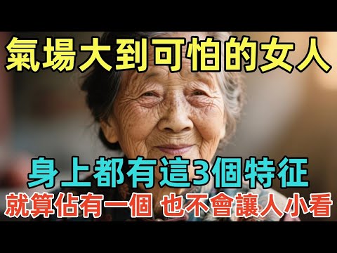氣場大到可怕的女人，身上都有這3個特征，就算佔有一個，也不會讓人小看！#佛淨 #佛學 #佛陀 #佛法 #佛教 #修行