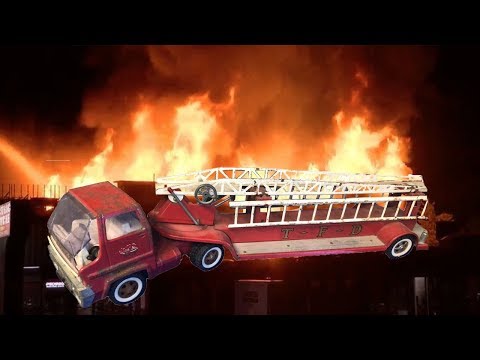 Tonka restoration ladder fire truck.