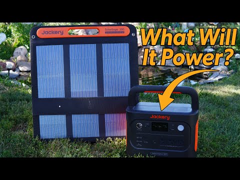 Jackery Solar Generator 1000 v2 and SolarSaga 200W Review & Testing