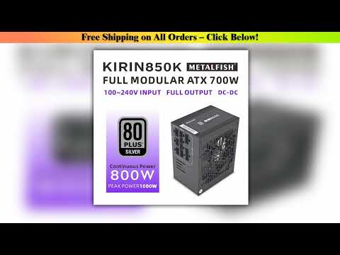 METALFISH KIRIN850K ATX-600W 700W Black Power Supply 80 PLUS SILVER Support ATX3.0 Gaming Computer