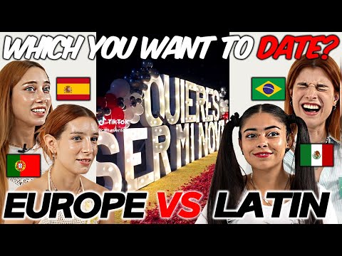 Which Do you Wanna Date with ? l Latina vs European React To Dating Culture Differences!