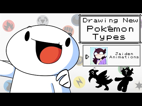 Drawing New Pokemon Types w/Jaiden Animations