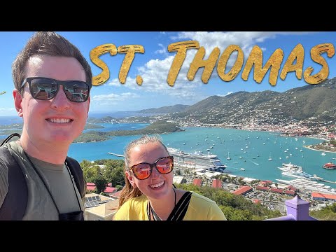 Docked in St Thomas - Skyride to Paradise Point - Allure of the Seas - Cruise Vlog - Royal Caribbean