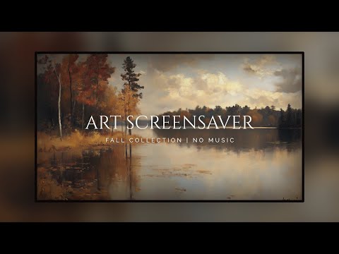TV Screensaver | Autumn Lakeside: 1 Hour of Peaceful Art for Fall Ambience