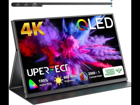 Review: UPERFECT True 4K Portable Monitor – 15.6″ QLED, 600 Nits & 100% AdobeRGB
