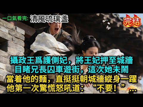 攝政王爲護側妃，將王妃押至城牆目睹兄長囚車遊街，這次她未鬧，當着他的麵，直挺挺朝城牆縱身一躍，他第一次驚慌怒吼道：“不要！”.......