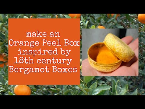 Make an Orange Peel Box inspired by 18th century Bergamot Boxes 