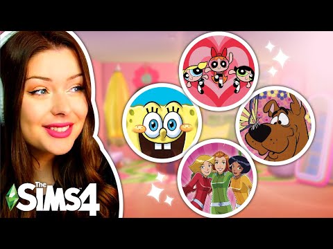 Each Room is a Different CARTOON in The Sims 4 // Sims 4 Build Challenge