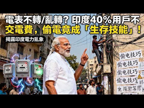 印度偷電瘋狂到離譜！議員帶頭蹭電，收費員穿防刺背心闖村！