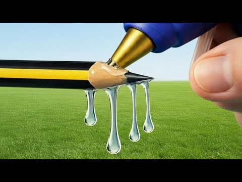 Why didn’t I know this! HOT GLUE + PENCIL and the result will surprise you!