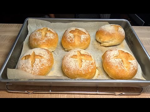 LISTEN to that CRUNCH! 🔊 The Secret to Perfect Crispy Artisan Bread Rolls at Home