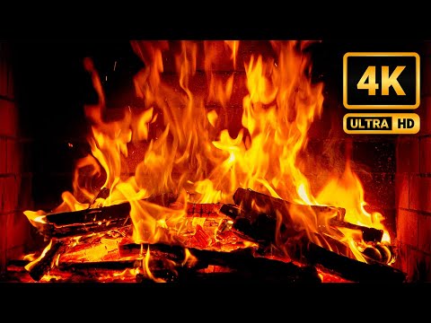 Magical Christmas Fireplace & Jazz Playlist | Crackling Fire Sounds for Deep Relaxation & Calm