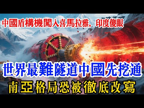 喜馬拉雅山鑿隧道！中國 16 米 “京華盾構機” 破世界難題，印度乾瞪眼、美國沒招，尼泊爾急等通車