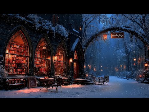 Late Night Reading at a Nostalgic Bookstore❄️Haunting Piano & Cello | Dark Academia Winter Ambience